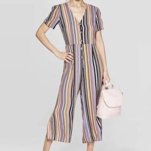 Xhilaration Striped jumpsuit